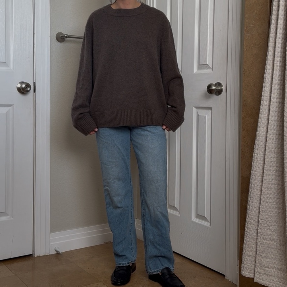 Quince Taupe Cashmere Sweater